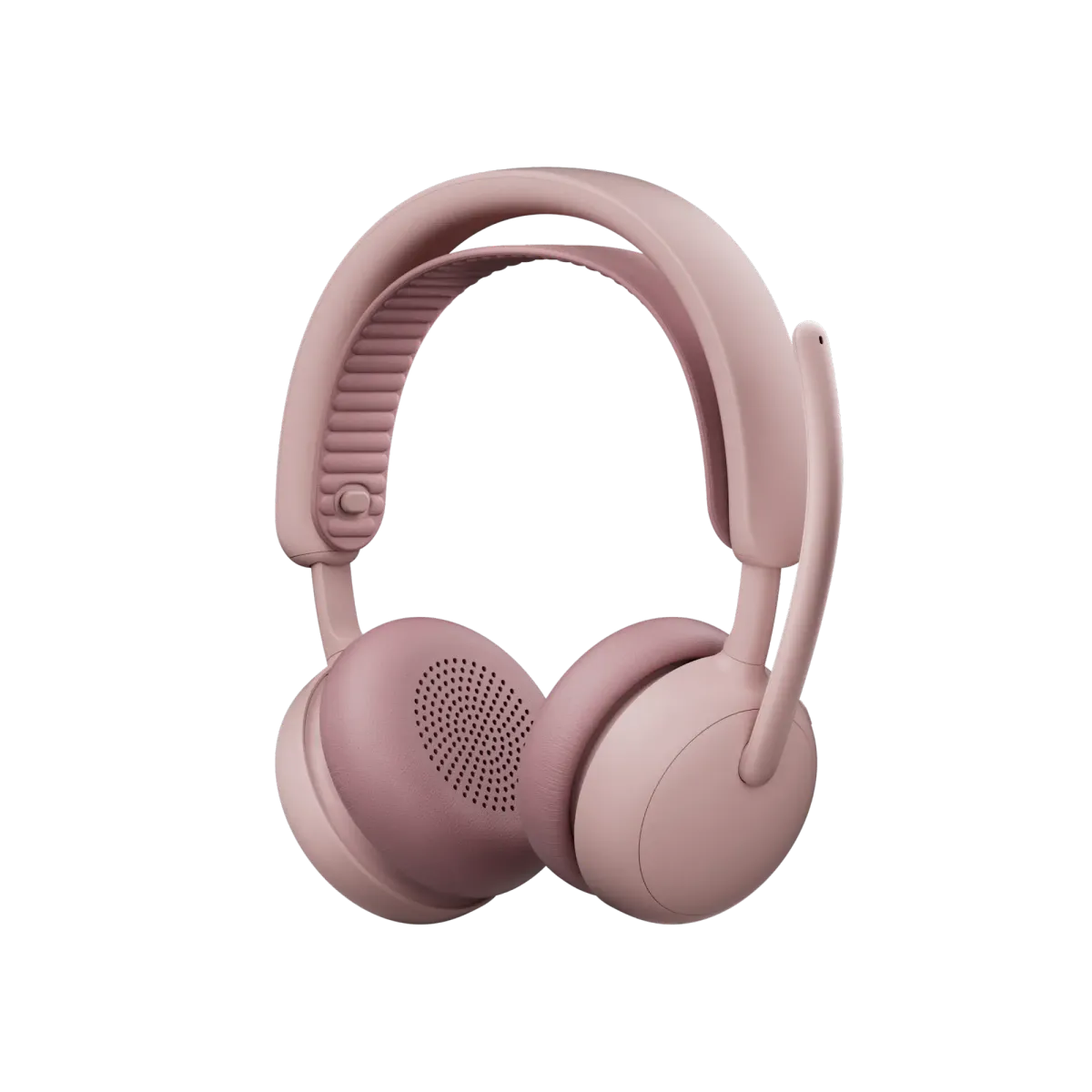 Logitech Zone Wireless 2 ES 玫瑰色 具備自動調整式複合 ANC 和降噪麥克風的無線耳機含麥克風助您保持專注