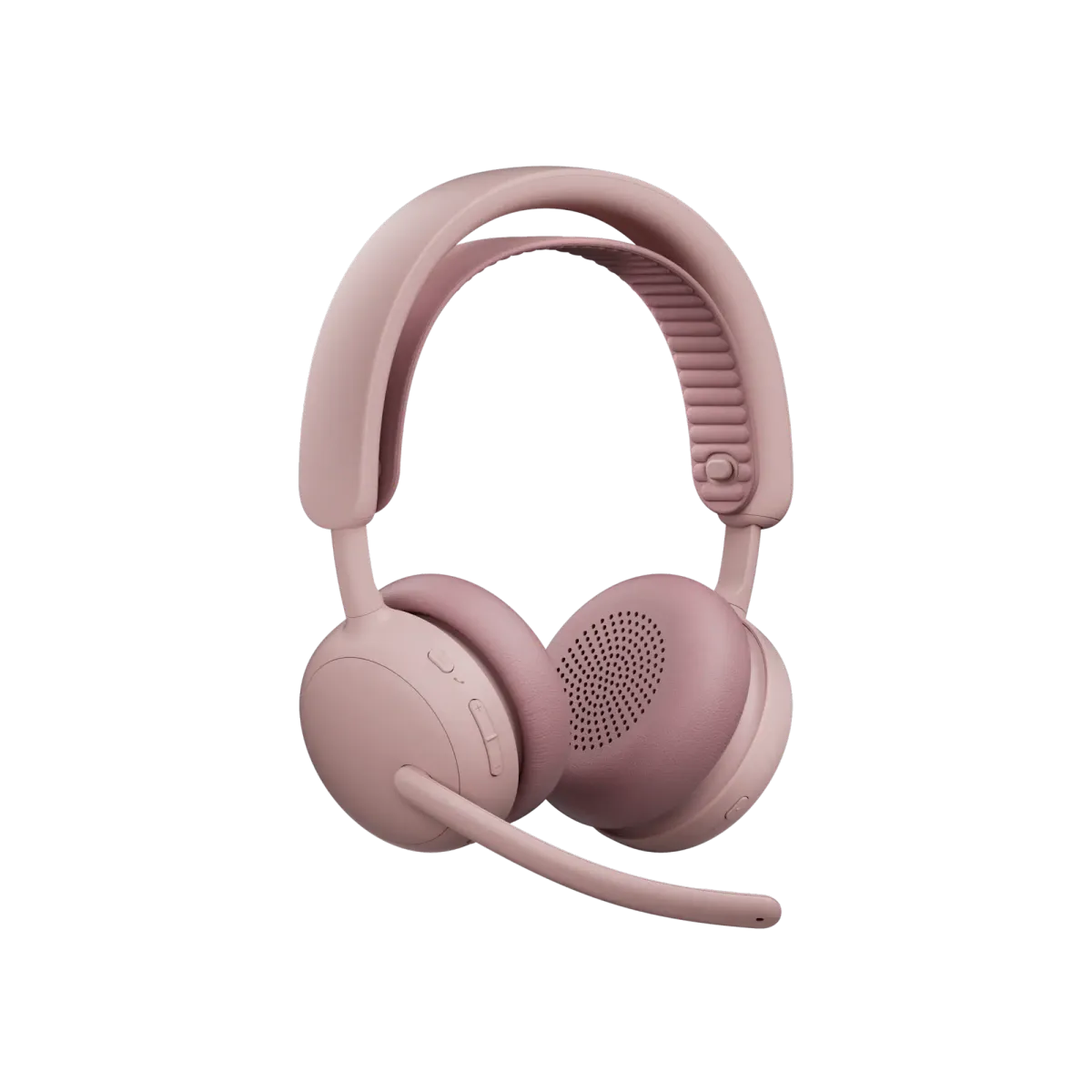 Logitech Zone Wireless 2 ES 玫瑰色 具備自動調整式複合 ANC 和降噪麥克風的無線耳機含麥克風助您保持專注