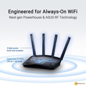 ASUS RT-BE59 WiFi 7 AiMesh 可擴充路由器 80211be 5000 Mbps 4K-QAM MLO 25G WAN 25G LAN 連接埠 家長控管功能 VPN
