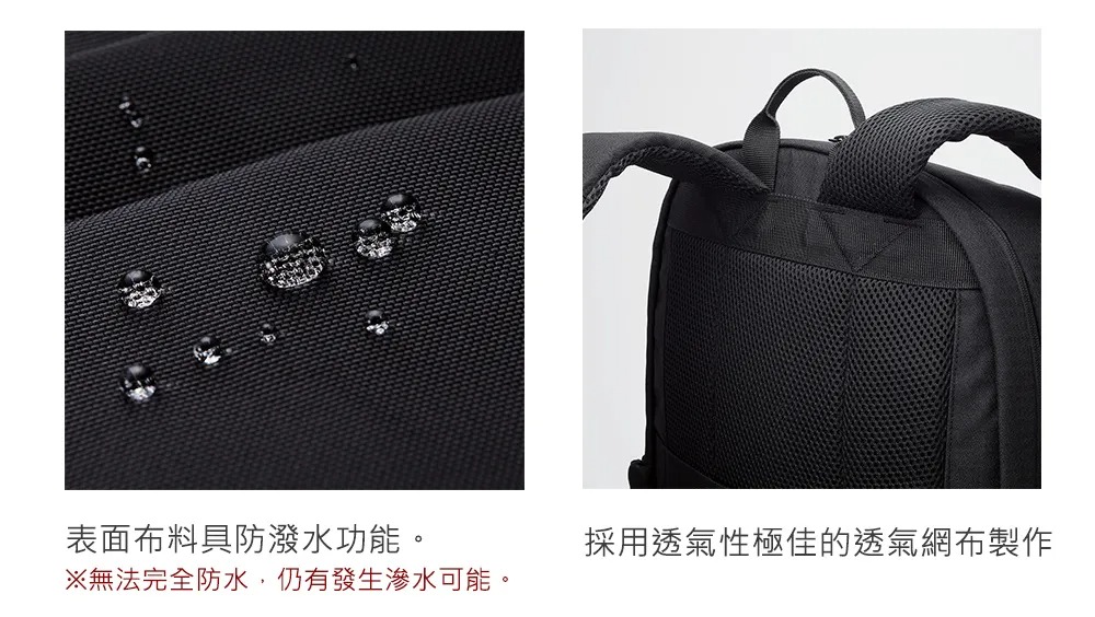 ELECOM 6個收納袋 1568243 背包防潑水商務背包黑色BM-BPSDBK
