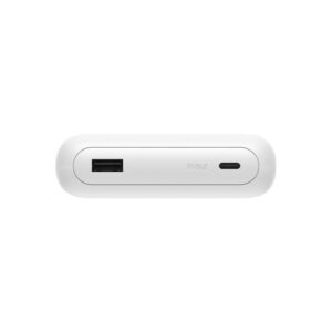Belkin UltraCharge Pro 25000mAh 筆記型電腦行動電源 白色  最高158W總輸出 內置 140W USB-C 編織充電線 智能數碼顯示屏 符合 TSA 航空安全標準