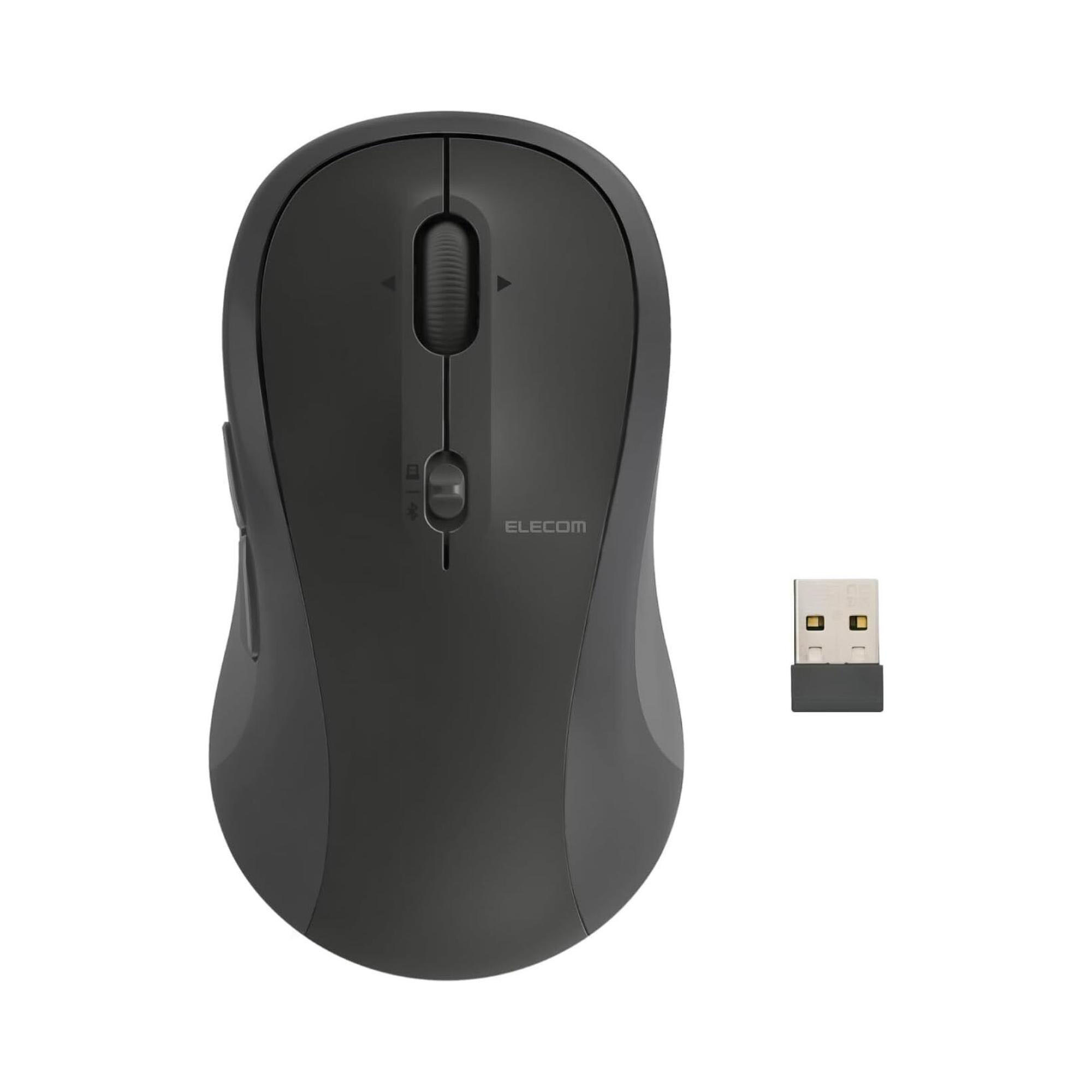 ELECOM OSMOD 7 雙模靜音無線滑鼠 黑色
