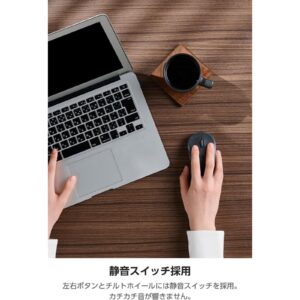 ELECOM OSMOD 7 雙模靜音無線滑鼠 黑色