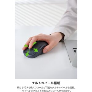 ELECOM OSMOD 7 雙模靜音無線滑鼠 黑色