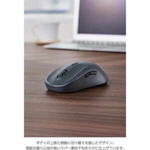 ELECOM OSMOD 7 雙模靜音無線滑鼠 黑色