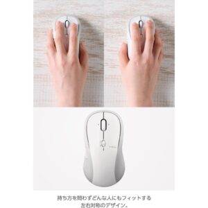 ELECOM OSMOD 7 雙模靜音無線滑鼠 白色
