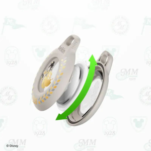 Belkin AirTag 防水保護殼 迪士尼米奇聯名款 高級灰金復古壓紋 IPX8防水防跌 鋅合金鎖匙扣 寵物防走失 香港行貨