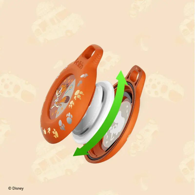 Belkin AirTag 防水保護殼 迪士尼優獸大都會2聯名款 IPX8防水防跌 鋅合金鎖匙扣束帶 寵物防走失 香港行貨