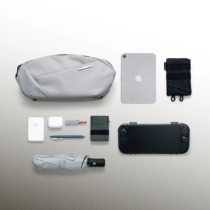 NIID NEO Nomad 系列 Sling N1L LIMO 加長型機能斜肩包 專利快拆磁吸肩扣 可移動解壓寬肩墊 隱藏 AirTag 夾層 數碼遊戲機專用隨身包 石墨色