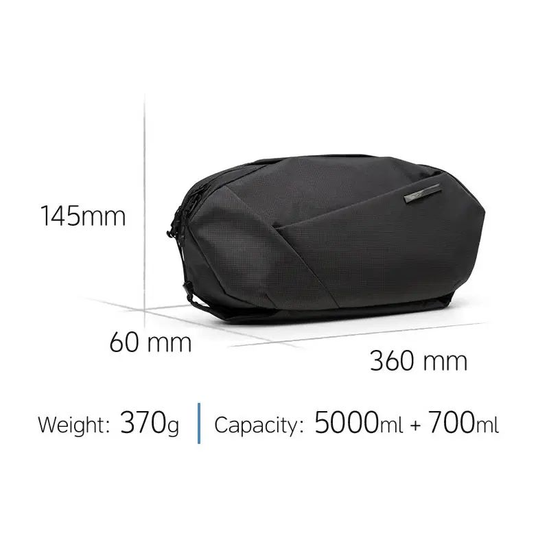 NIID NEO Nomad 系列 Sling N1L LIMO 加長型機能斜肩包 專利快拆磁吸肩扣 可移動解壓寬肩墊 隱藏 AirTag 夾層 數碼遊戲機專用隨身包 石墨色