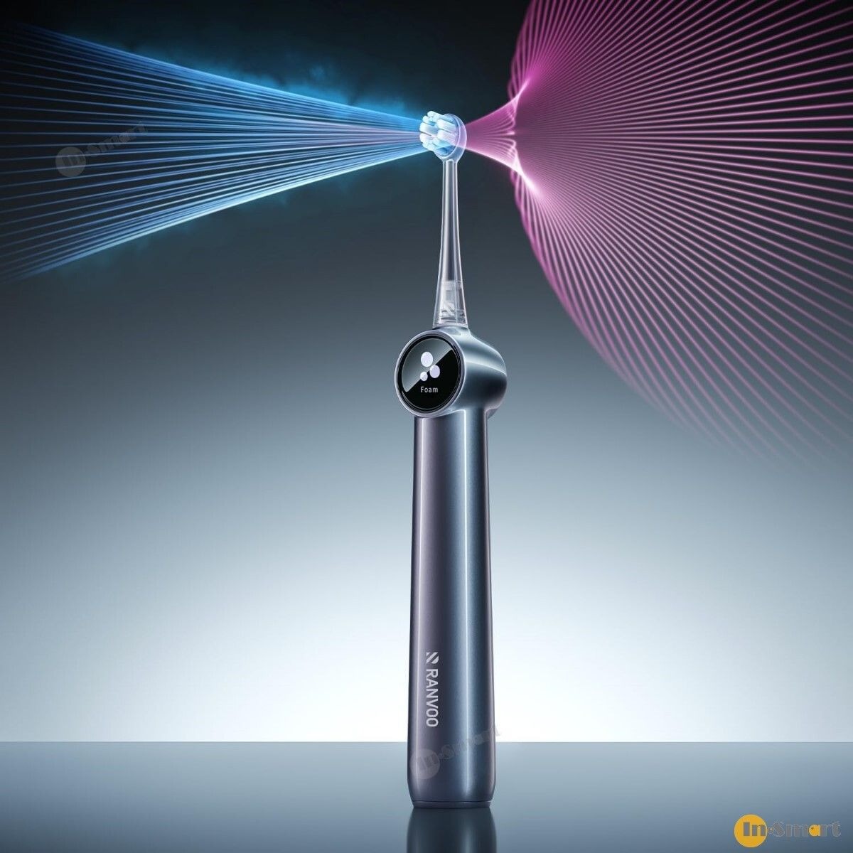 RANVOO AirJet II PH5 X5 次世代噴氣式電動牙刷 牙縫無殘渣 牙齦不出血 釉質不磨損 亮白牙齒 保護牙齦 超強潔淨力 AI 智慧芯片 靈活深入後槽 磁吸充電壁掛