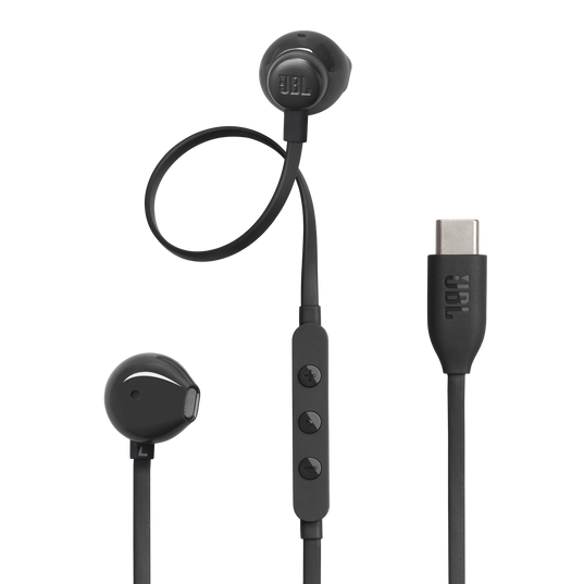 JBL Tune 305C USB-C 入耳式耳機 黑色 高解析音質Pure Bass低音三鍵式線控麥克風EQ預設