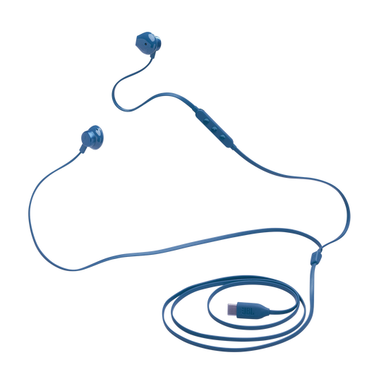 JBL Tune 305C USB-C 入耳式耳機 藍色 高解析音質Pure Bass低音三鍵式線控麥克風EQ預設