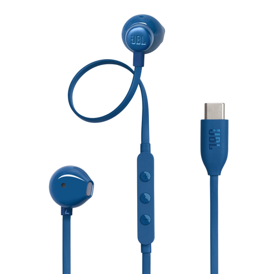 JBL Tune 305C USB-C 入耳式耳機 藍色 高解析音質Pure Bass低音三鍵式線控麥克風EQ預設