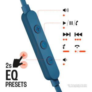 JBL Tune 305C USB-C 入耳式耳機 藍色 高解析音質Pure Bass低音三鍵式線控麥克風EQ預設