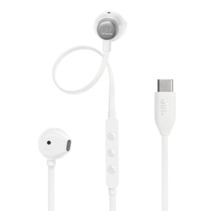 JBL Tune 305C USB-C 入耳式耳機 白色 高解析音質Pure Bass低音三鍵式線控麥克風EQ預設