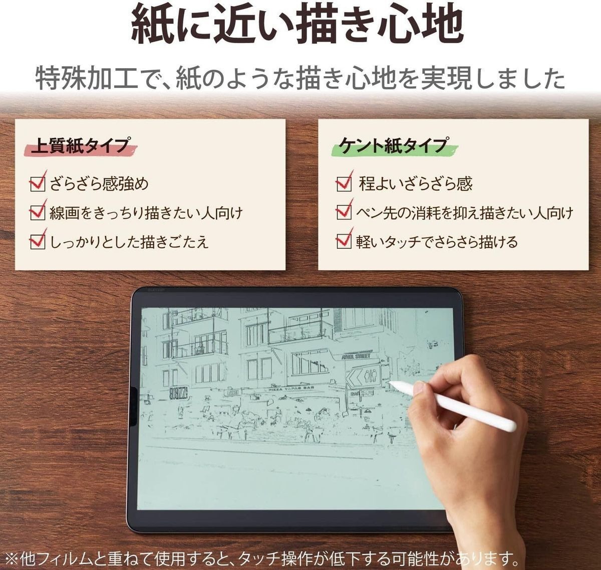 ELECOM 日本製紙繪質感肯特紙可拆式 保護貼 對應 iPad Pro 118243 2018 038 2020 038 2021 038 2022年款 038  iPad Air 4  2020 038 2022年款