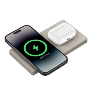Belkin BoostCharge Pro MagSafe 2 合 1 無線充電板 15W 8211 沙色 8211 WIZ019BTSA