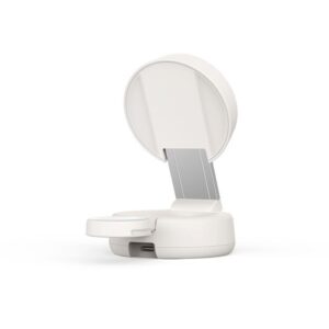 Belkin UltraCharge Pro Qi2 2合1可摺疊磁吸無線充電器 沙色   25W快充 雙機同步 隨附45W火牛 散熱 適用於iPhoneApple Watch 香港行貨