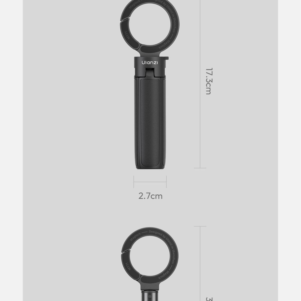 ULANZI 8211 優籃子 MT71 MagLock手機迷你自拍桿腳架  可俯仰調節  四腳穩撐  香港行貨  54099001-S005