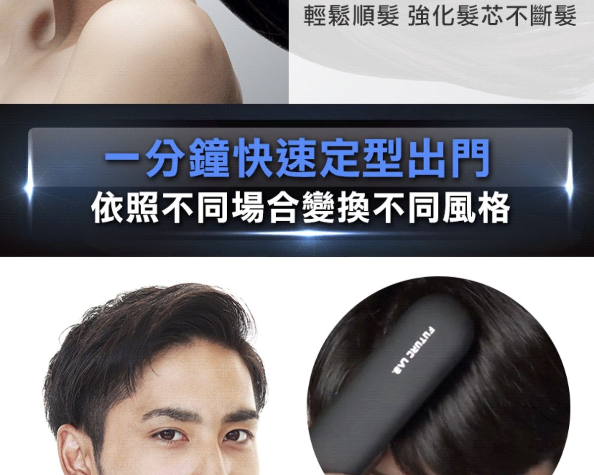 FUTURE LAB NION 2 全新水離子燙髮梳台灣 Future Lab NION2黑色FG14970