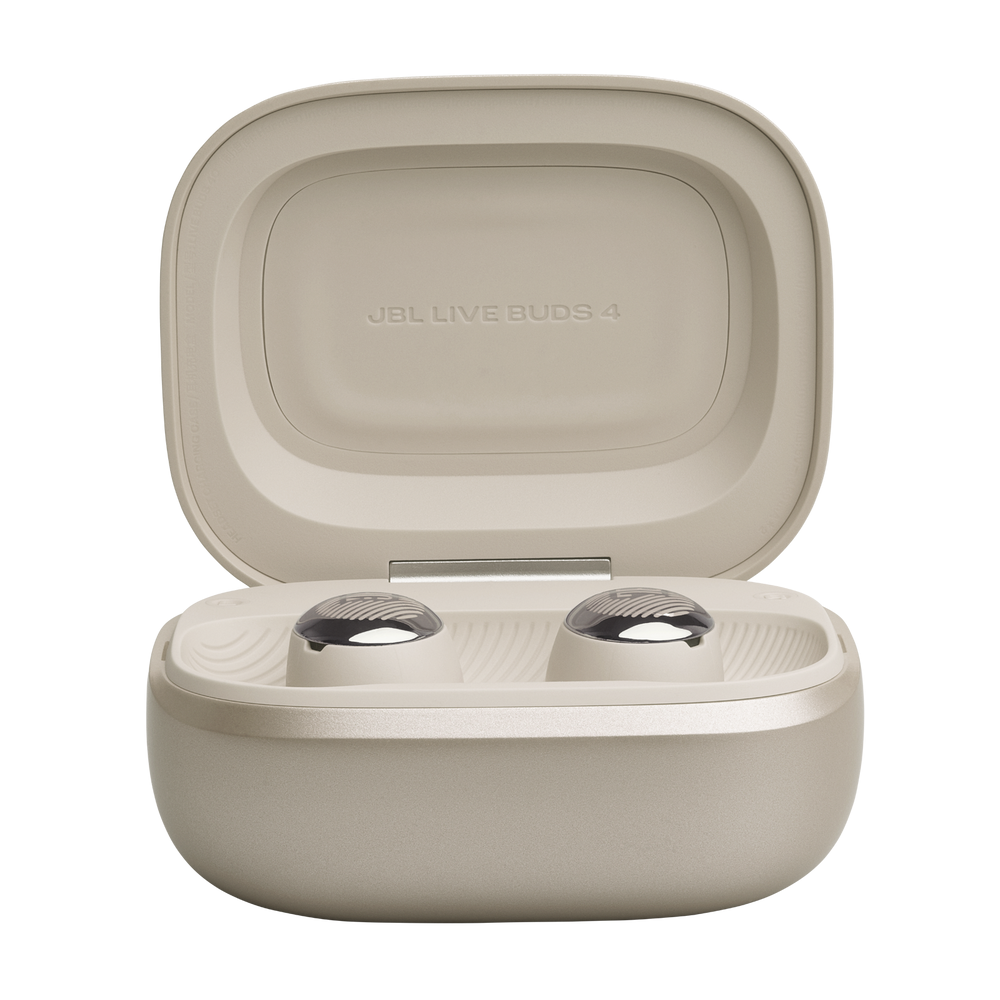 JBL Live Buds 4 真無線降噪藍牙耳機 香檳金色 Smart Case觸控盒Hi-Res高解析音質40小時續航6麥克風通話IP55