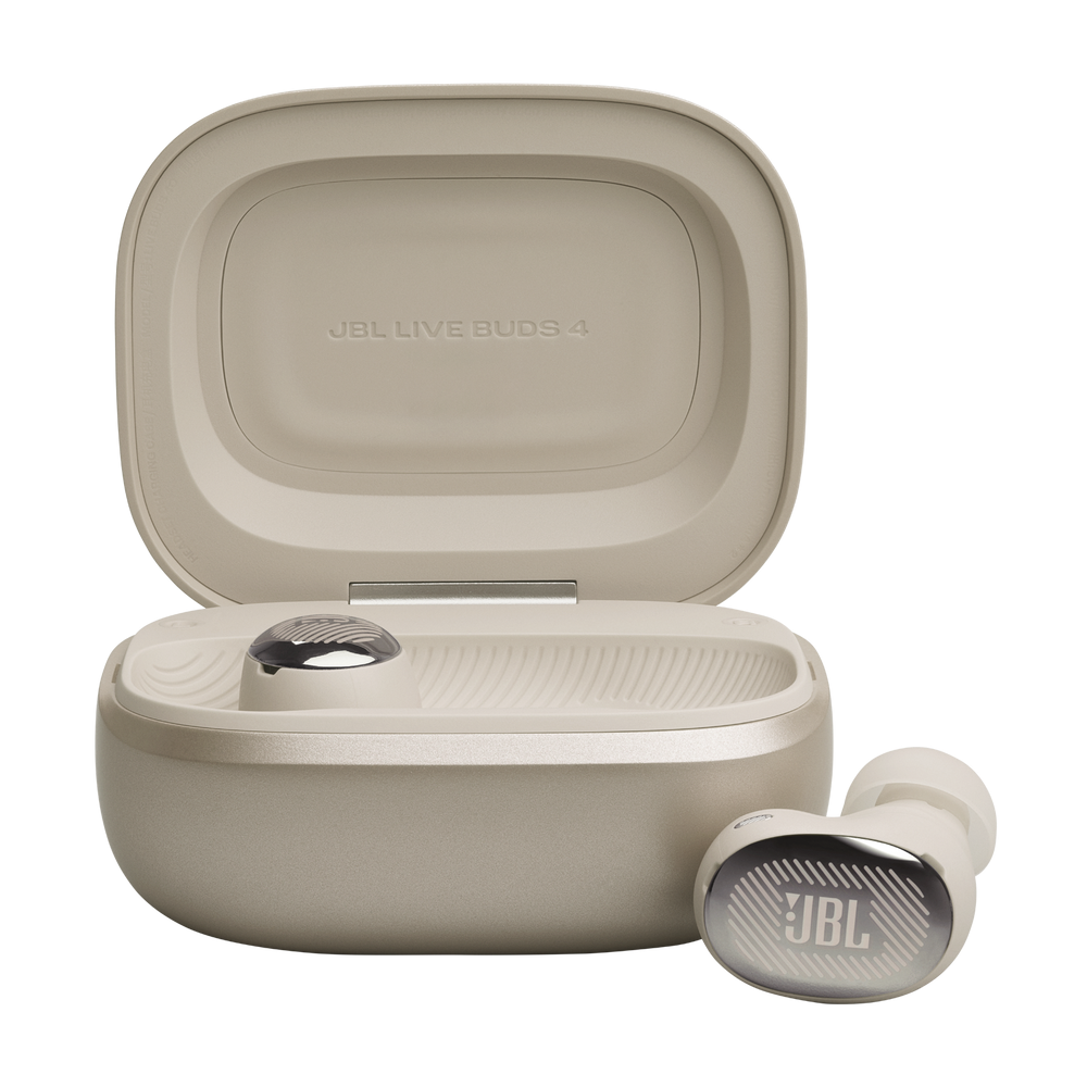 JBL Live Buds 4 真無線降噪藍牙耳機 香檳金色 Smart Case觸控盒Hi-Res高解析音質40小時續航6麥克風通話IP55